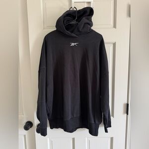 Reebok black oversize hoodie L
